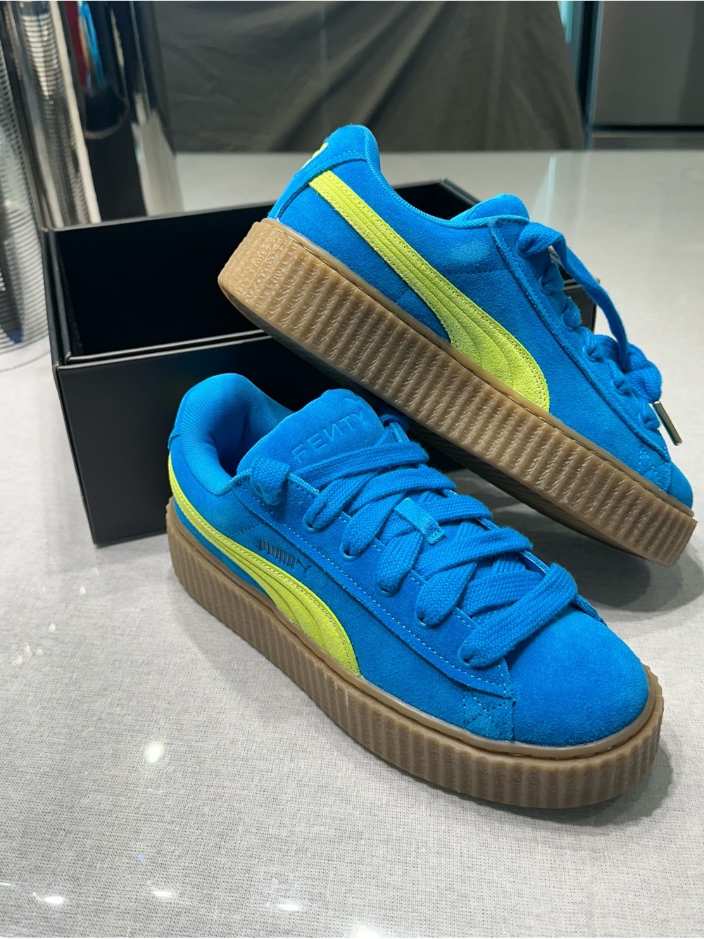 Fenty x Puma Rihanna Creeper Phatty “Speed Blue Lime” Women’s US 8.5
